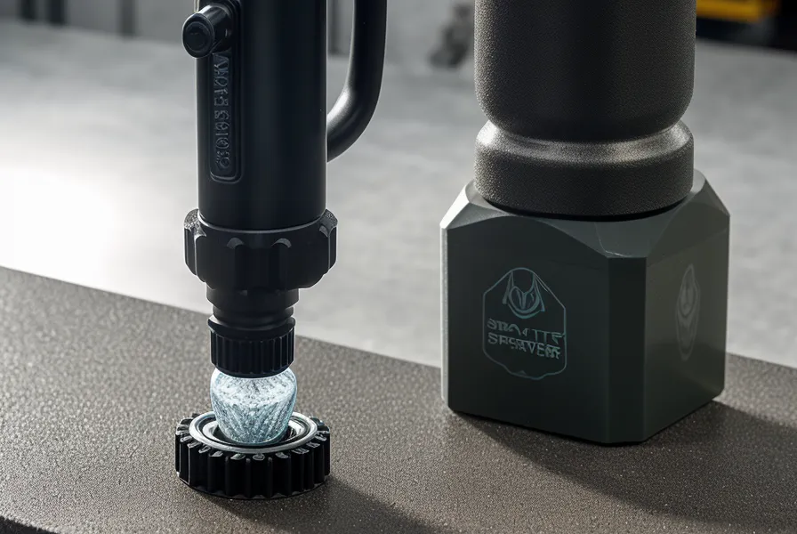 Close-up of the durable spigot and handle on a SmartWaterBox
