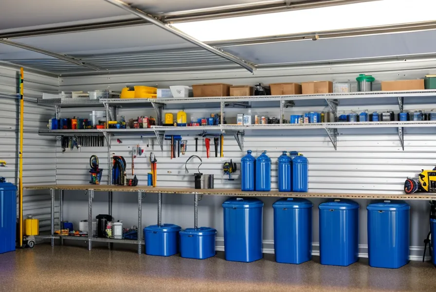 SmartWaterBox water storage footer-a116d1 next to a standard 55-gallon barrel, comparing footprint for emergency preparedness