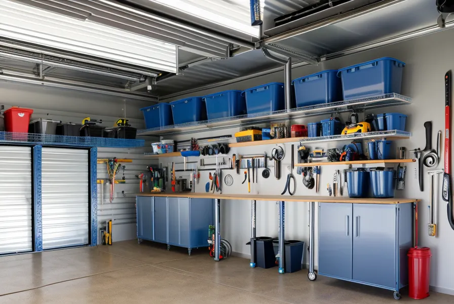 Emergency water storage upgrade in a Katy, Texas garage, moving from bulk barrels toward a hurricane-preparedness water filtration system for better home resilience.