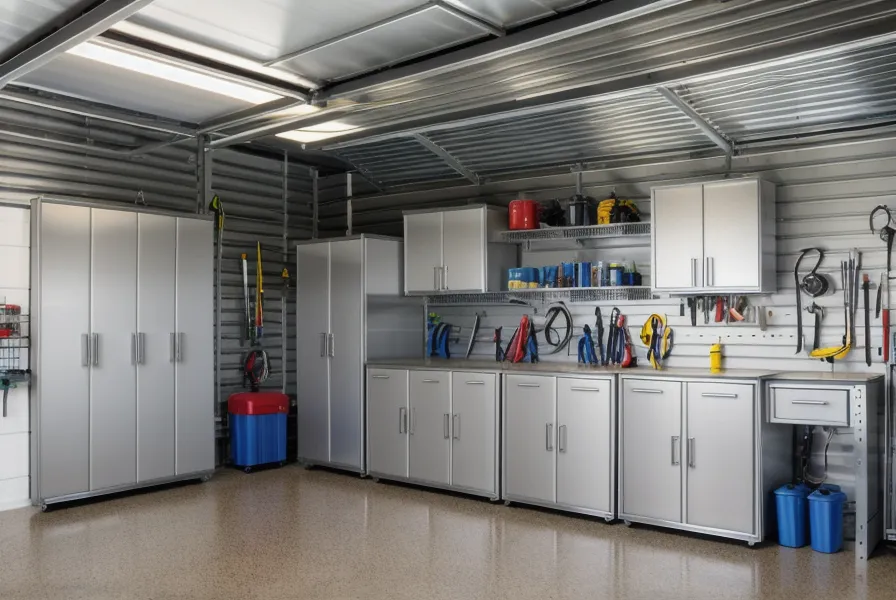 Emergency water backup systems tested in a suburban Houston garage for hurricane prep